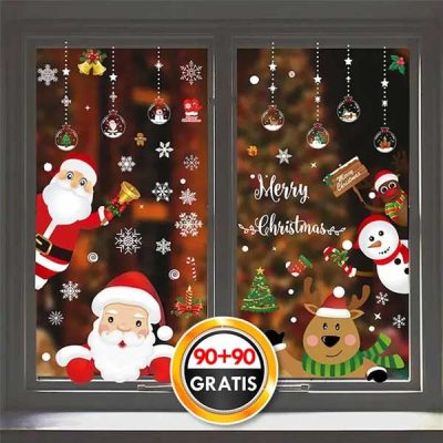 180x Weihnachtsaufkleber | XMASCLINGS