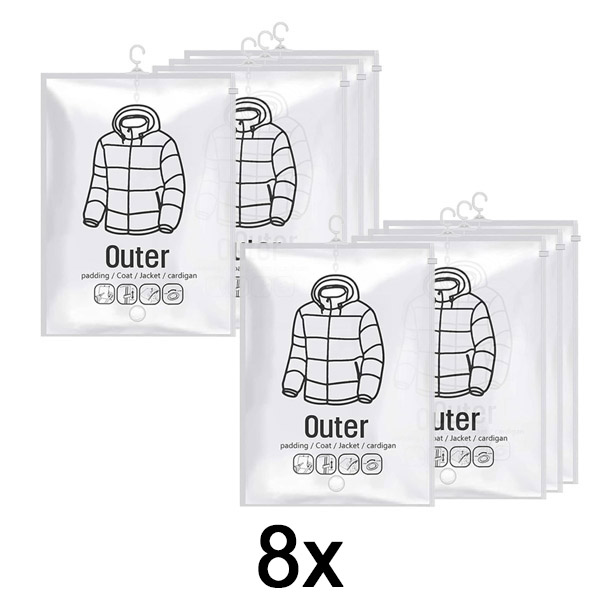 2x Hängende Vakuum-Aufbewahrungsbeutel (4 Stück) | VACUHANG