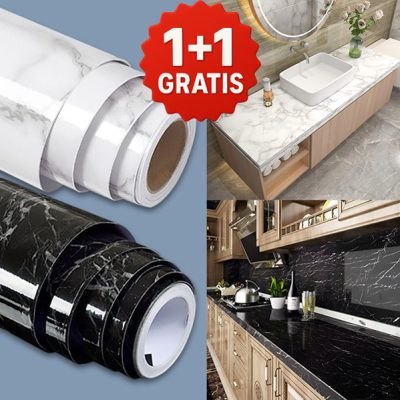 Selbstklebende Folie in Marmoroptik (für eine Fläche von 2,7 m²) | MARBLEEX 1+1 GRATIS