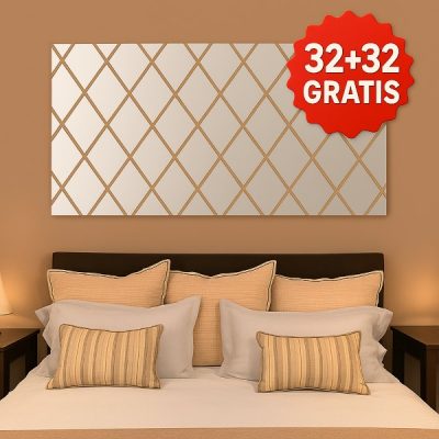 Spiegel Wandaufkleber | WALLGEM 32+32 GRATIS